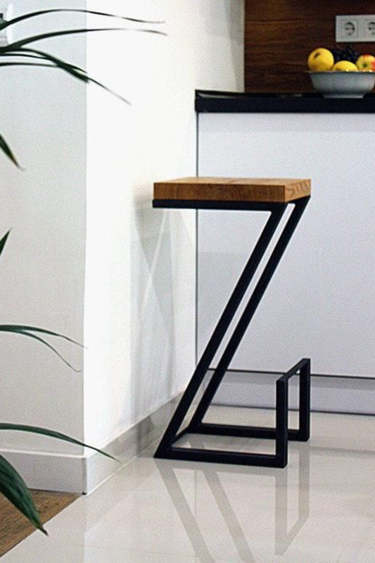Banco Z Industrial 65-75 Metal-Madera