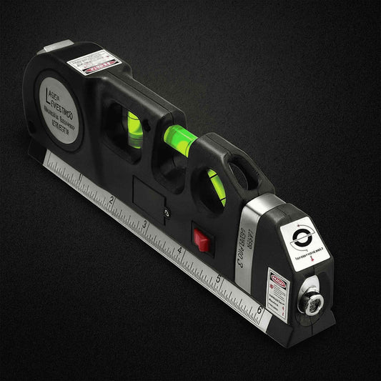 Nivel Láser con Metro y Tres Burbujas VDR | Precisión Profesional - Taller VDR